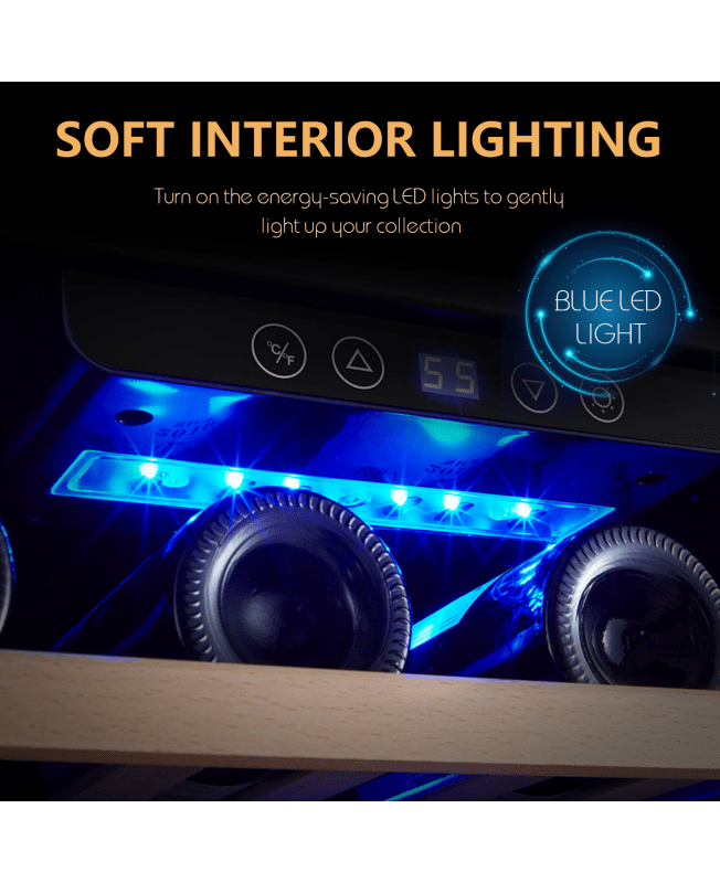 Kalamera 80 Bottle Freestanding Compressor Wine CoolerStainless Steel